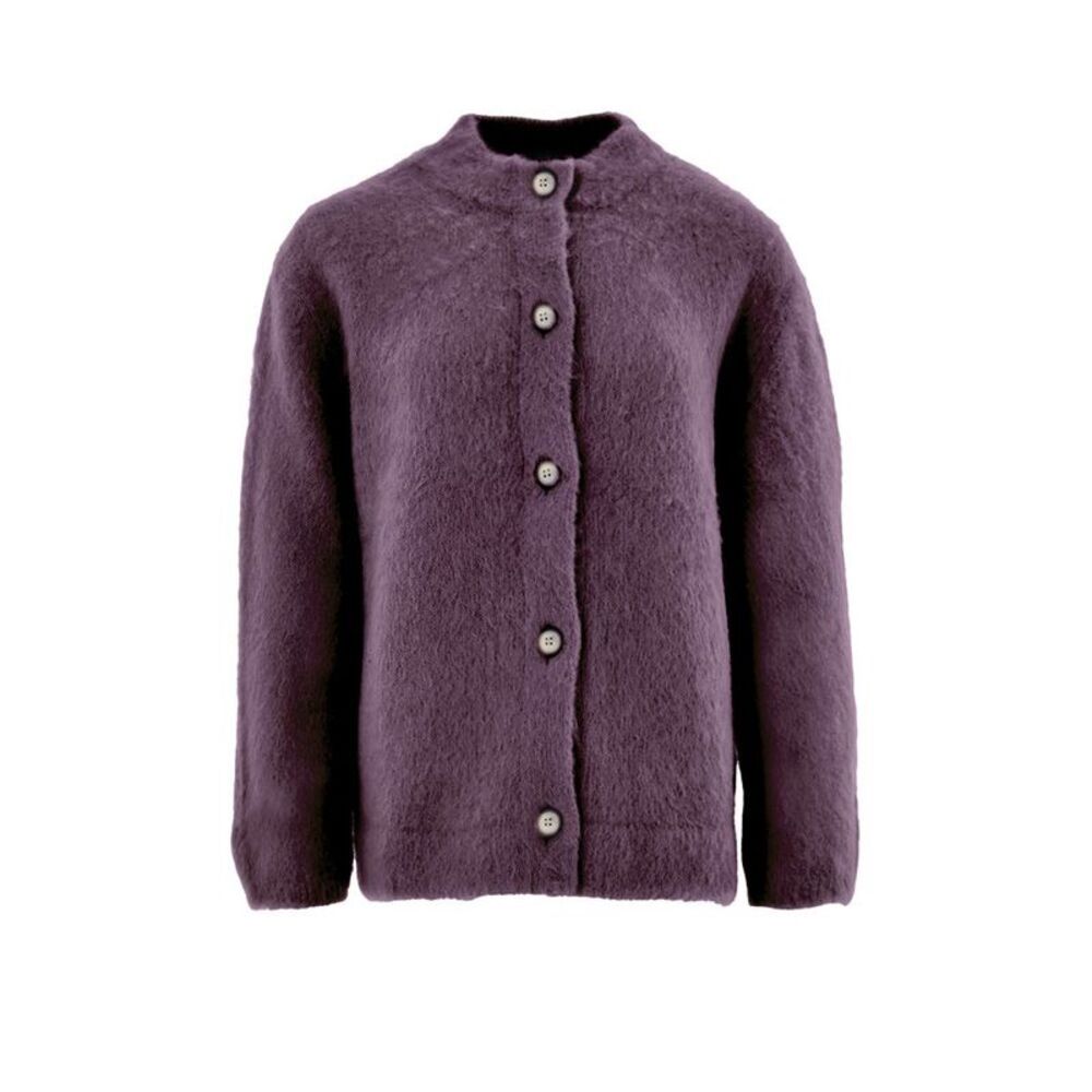 Gran Sasso Bordeaux Wool Women's Cardigan